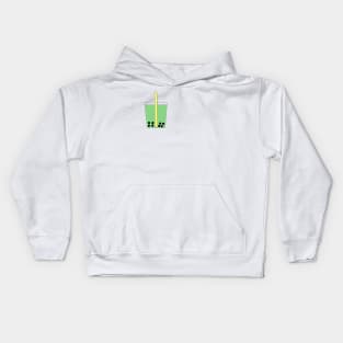 Matcha Boba Tea Kids Hoodie